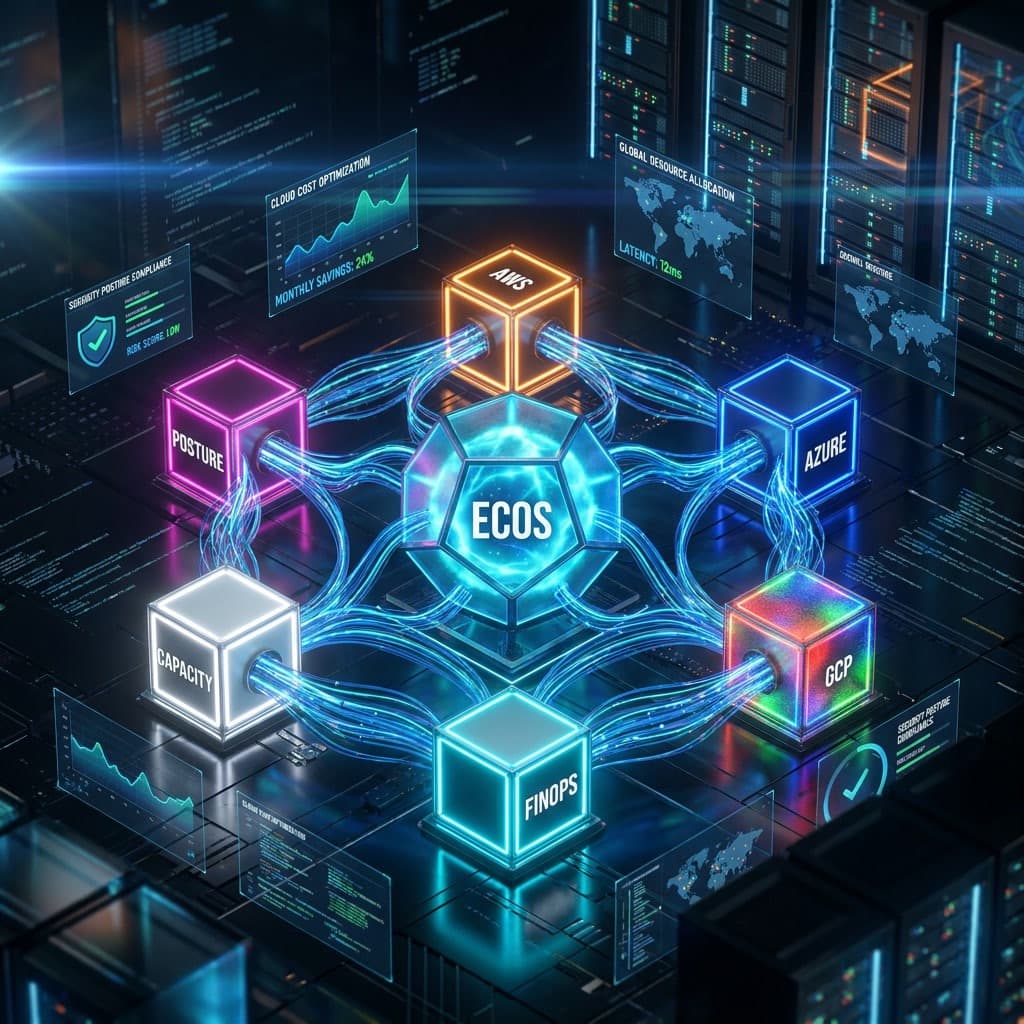 Engineer reviewing multi-cloud posture in ECOS